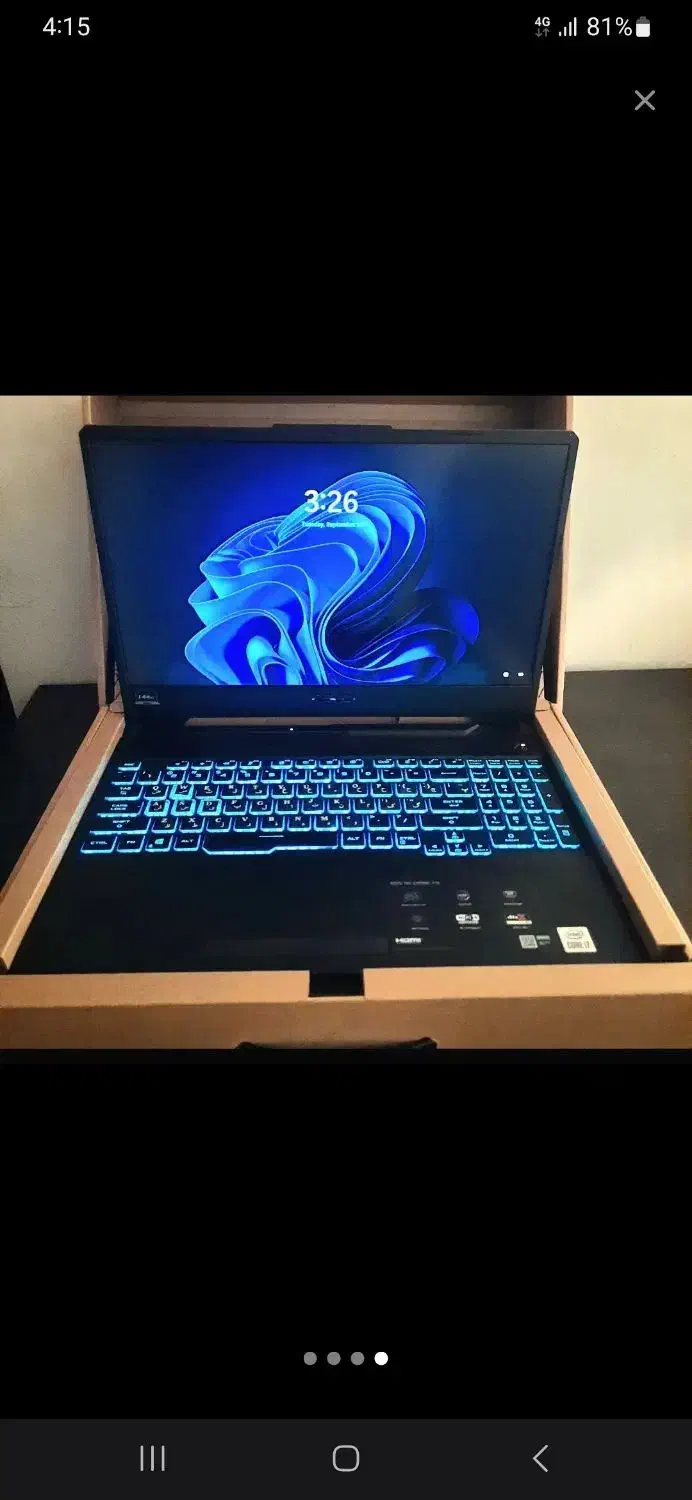 لپتاپ ایسوس asus tuf i7|رایانه همراه|شیراز, زرهی|دیوار