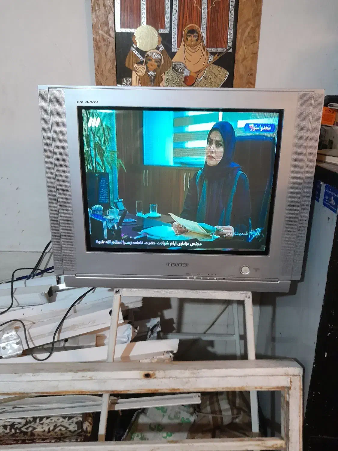 تلویزیون سامسونگ ۲۱سالم ترتمیز صفحه تخت|تلویزیون و پروژکتور|کرج, حصارک پایین|دیوار