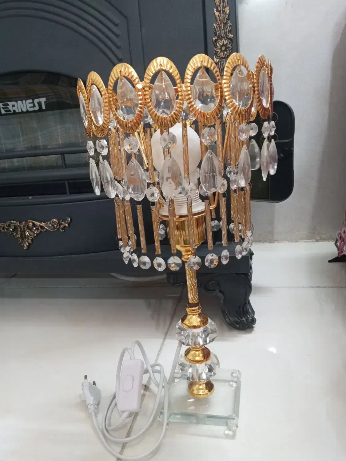 اباژور کریستالی|چراغ خواب و آباژور|مشهد, پنجتن|دیوار