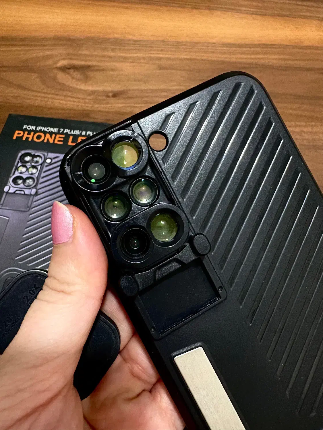 کیت لنزی کاور قاب لنز دار آیفون 7 پلاس و 8 پلاس|لوازم جانبی موبایل و تبلت|بابل, |دیوار