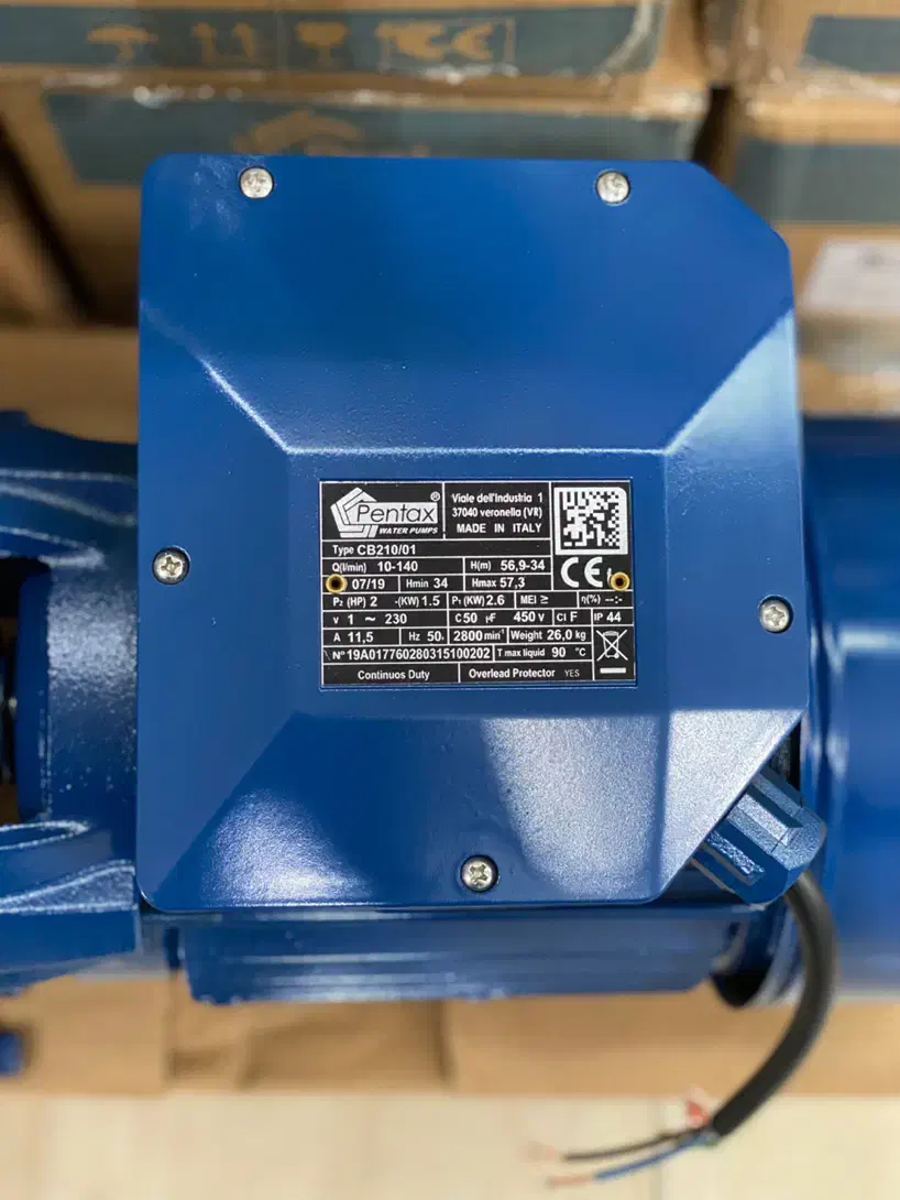 پمپ پنتاکس ۲ اسب دو پروانه ۶ ماه ضمانت سیم پیچ مس|مصالح و تجهیزات ساختمان|رشت, کوی امام رضا|دیوار