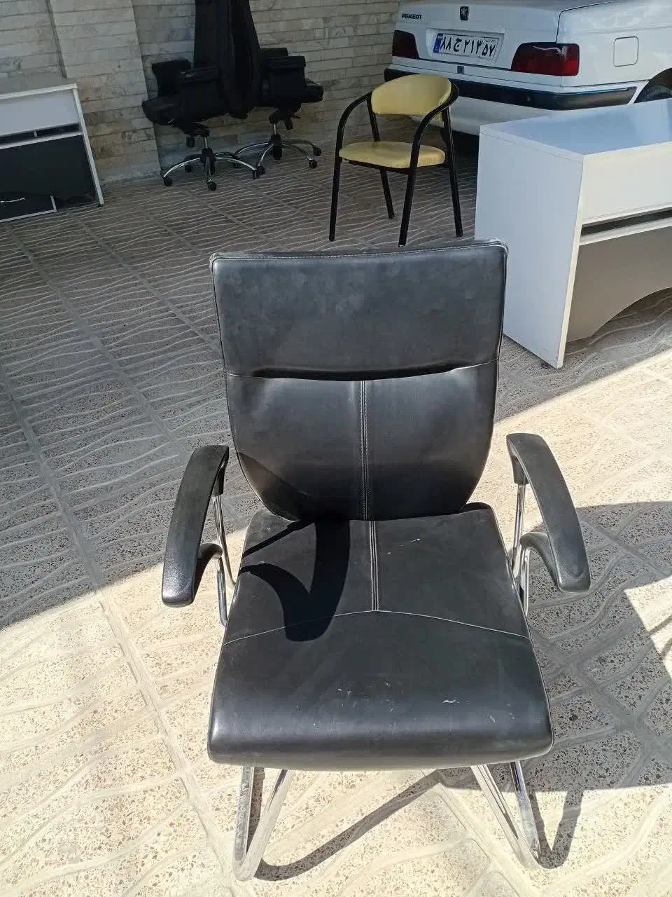 صندلی ساده نیلپر|مبلمان اداری|خمین, |دیوار