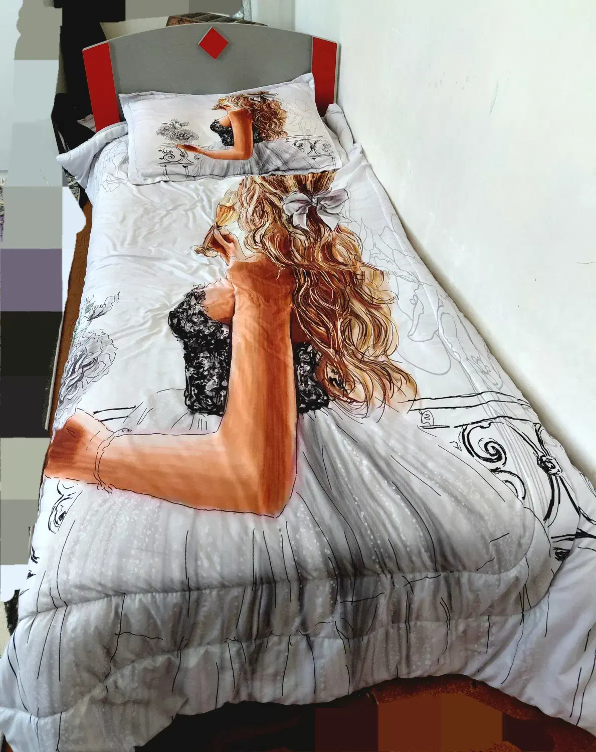 تخت و کمد نوجوان در حد نو|اسباب و اثاث بچه|بروجن, |دیوار