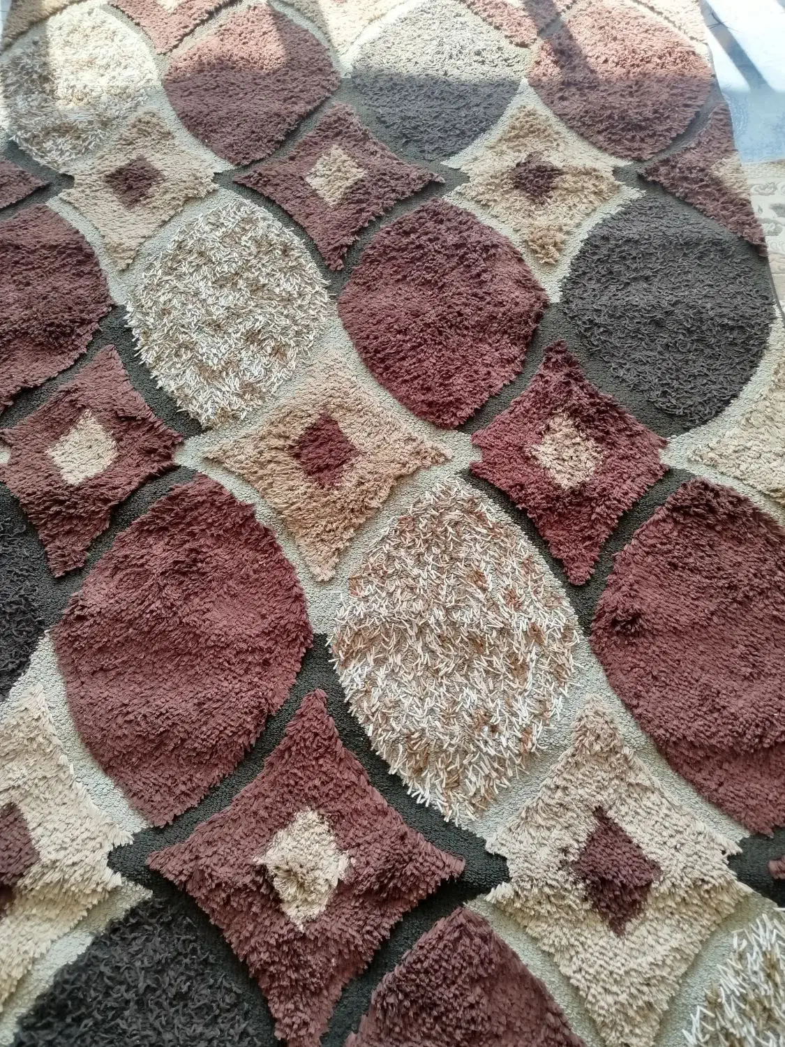 گلیم فرش پرز بلند|گلیم، جاجیم، گبه|نجف‌آباد, کهریزسنگ|دیوار