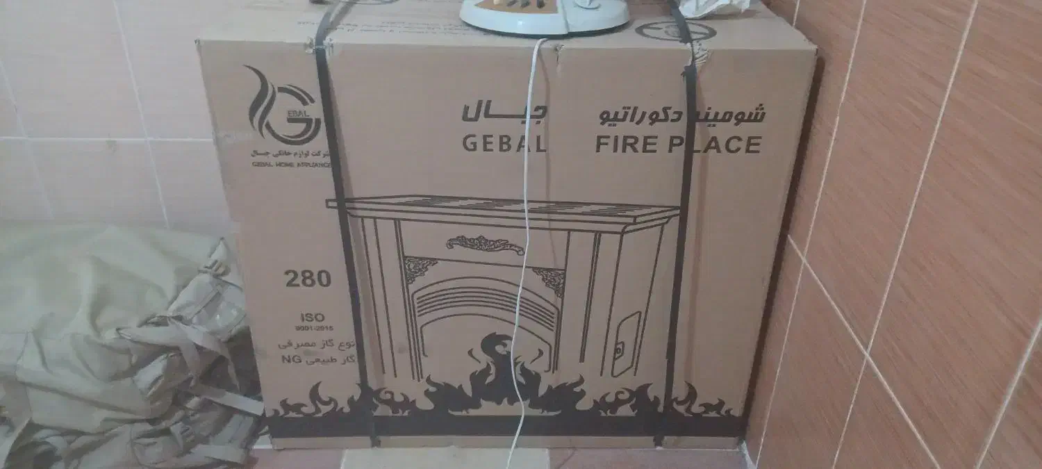 بخاری گازی شومینه دکوراتیو۲۸۰جبال مدل امانوئل مشکی|بخاری، هیتر، شومینه|کرمان, |دیوار