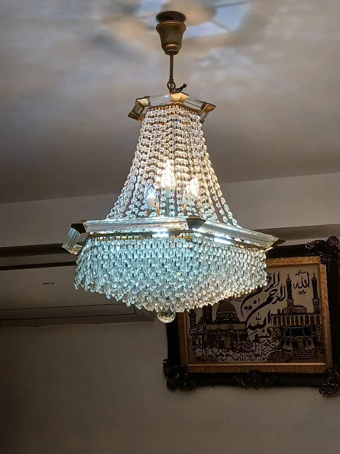 لوسترکریستالی|لوستر و چراغ آویز|سهند, |دیوار