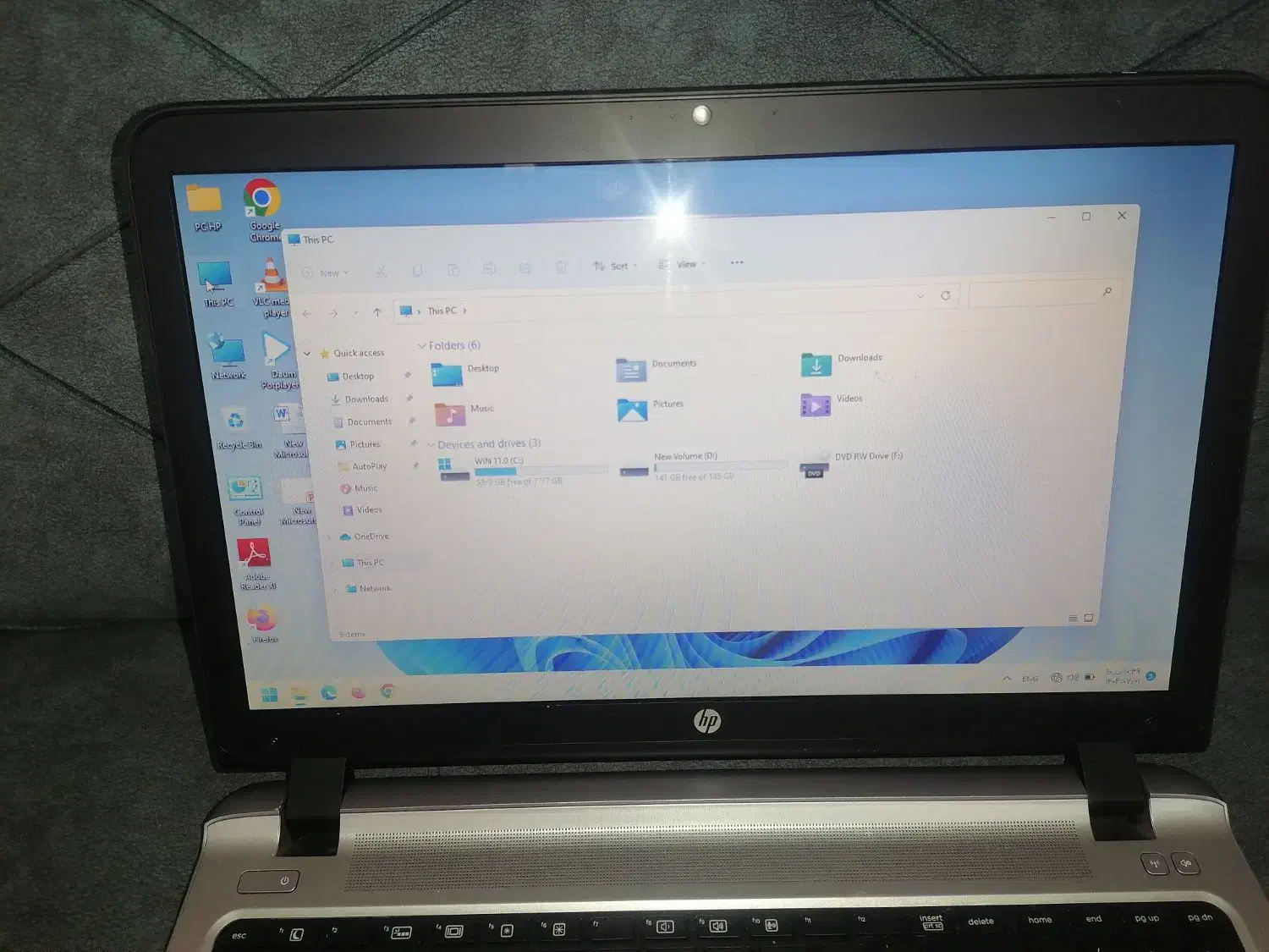لپ تاپ HP تمیز و سالم|رایانه همراه|سبزوار, قائم|دیوار