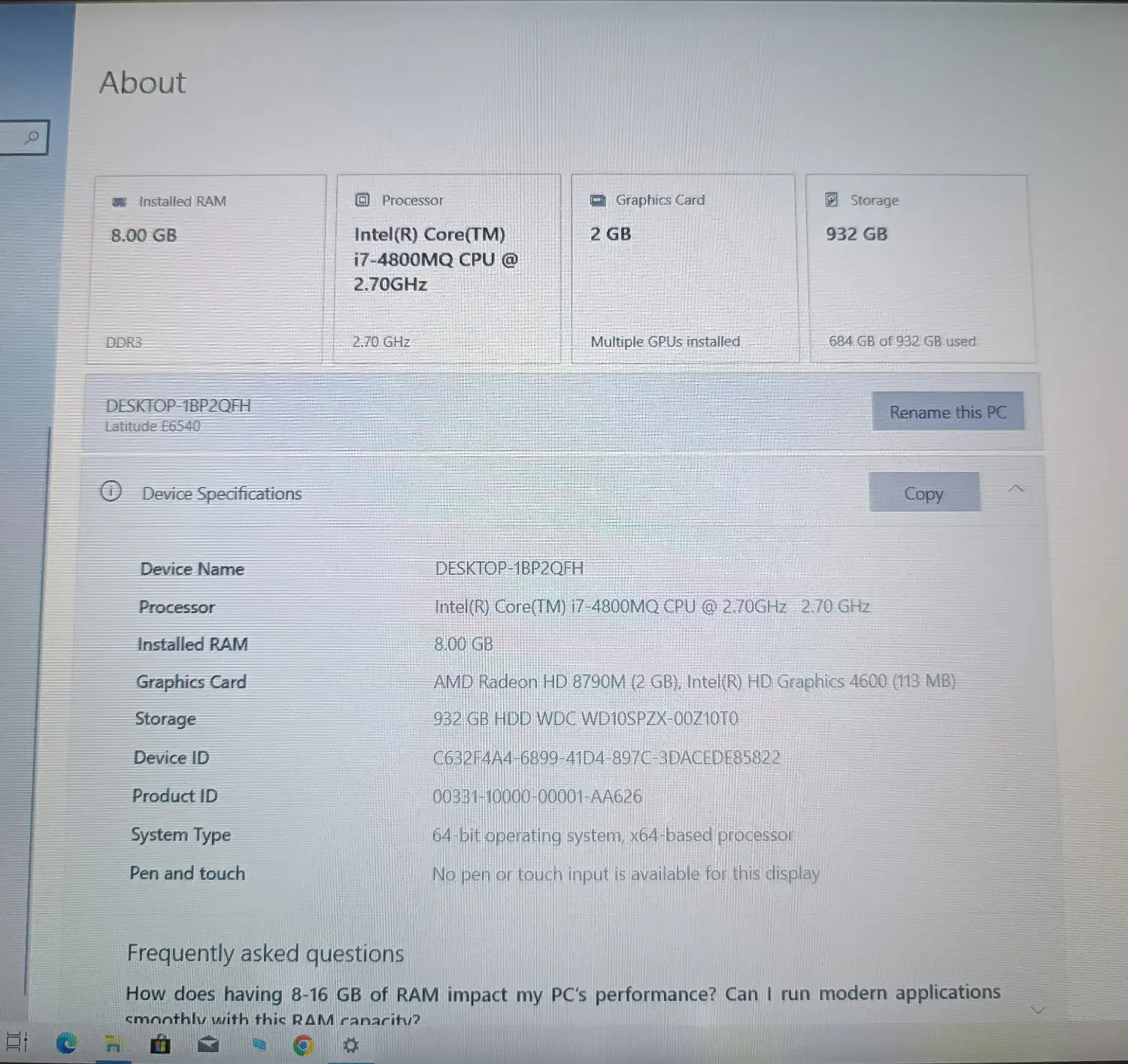 لپتاپ i7 MQ|رایانه همراه|همدان, |دیوار
