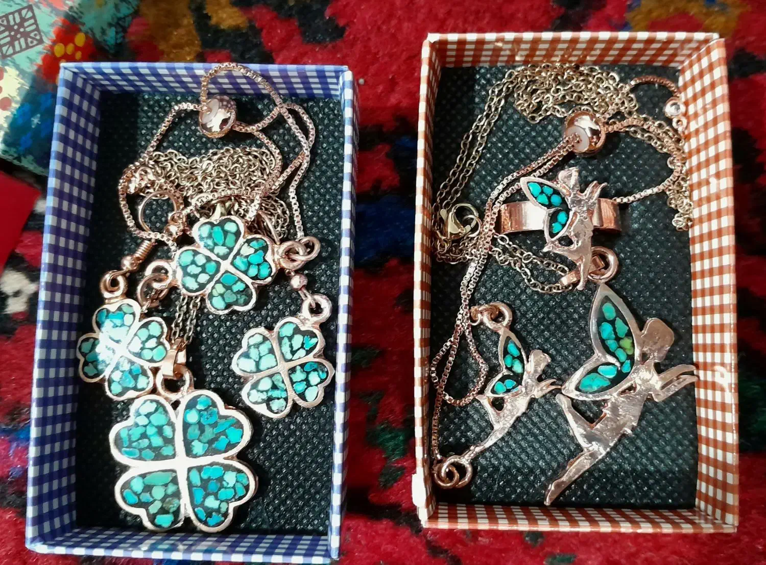 نیم ست طلاروس فیروزه نیشابور|جواهرات|بستان آباد, |دیوار