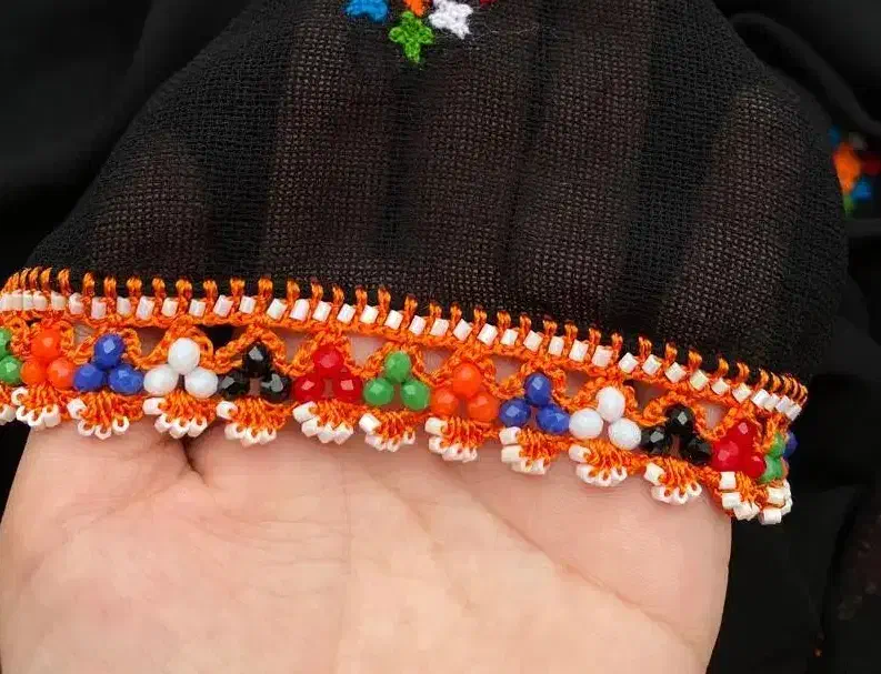 بافت کریشی صدفی، چوتلوک و چادری|لباس|سیب و سوران, |دیوار