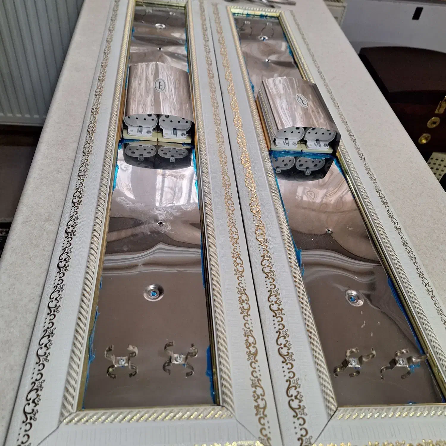 قاب مهتابی دو تایی|لامپ و چراغ|مشهد, عبادی|دیوار