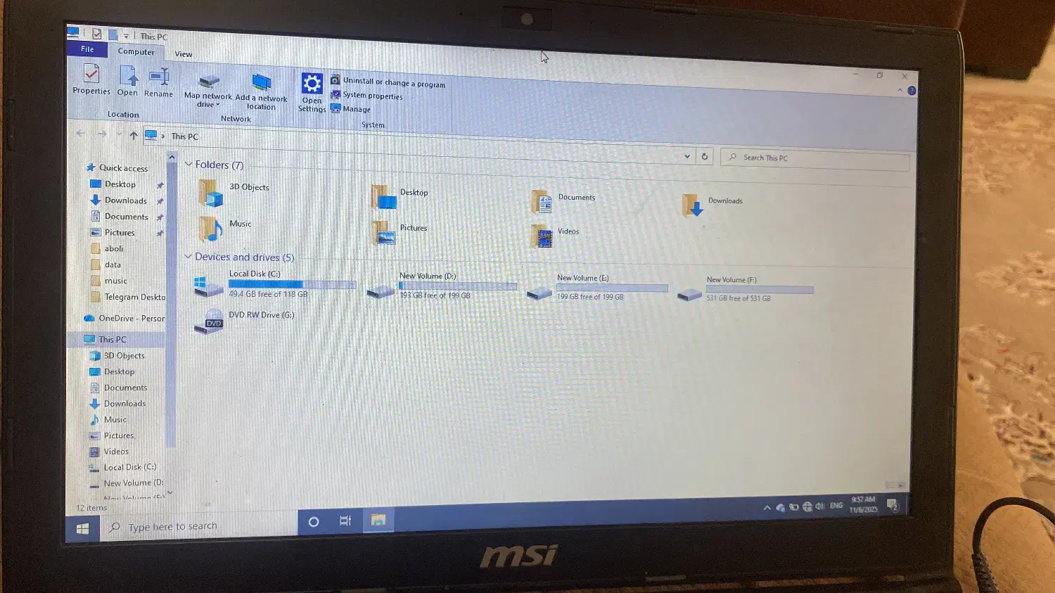 لپتاب misتمیز|رایانه همراه|نیشابور, بزرگمهر|دیوار