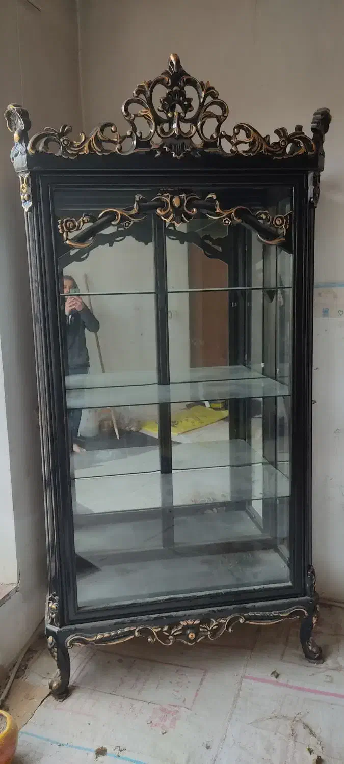 بوفه چوبی تمیز|بوفه، ویترین، کنسول|چهاربرج, |دیوار