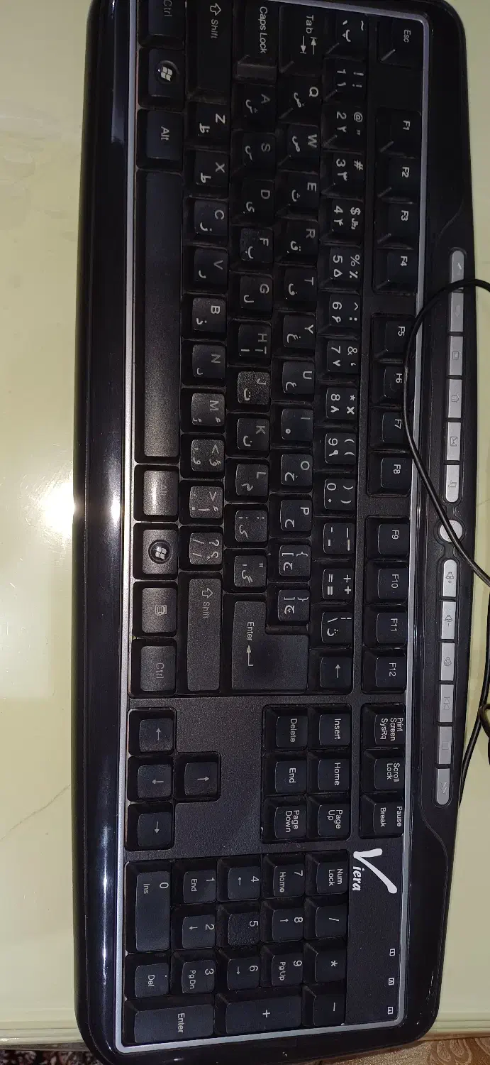 کیبورد و موس باسیم بسیار تمیز برند viera|قطعات و لوازم جانبی رایانه|تهران, مدائن|دیوار