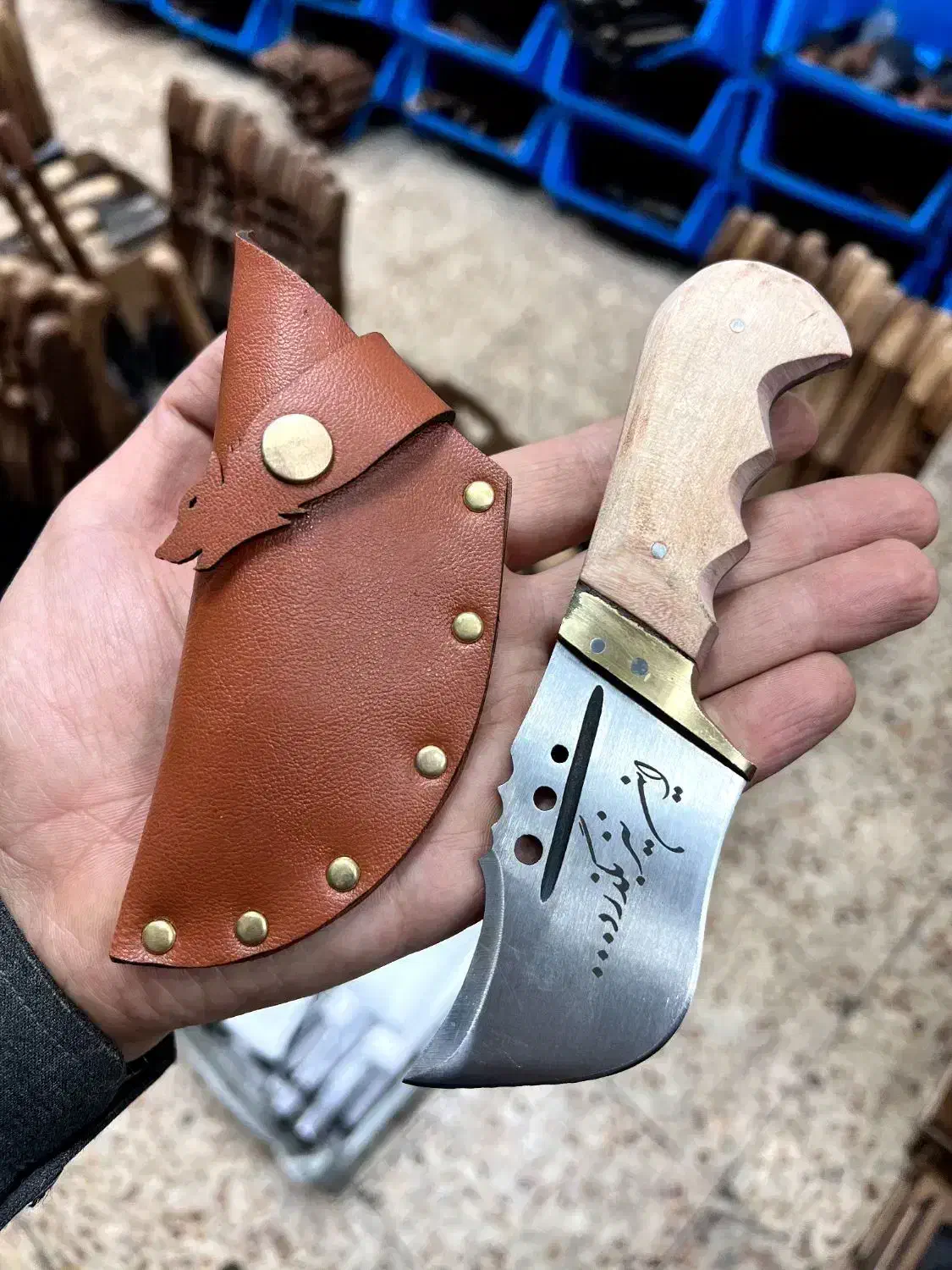 چاقو زنجانی|کلکسیون اشیاء عتیقه|آبادان, |دیوار