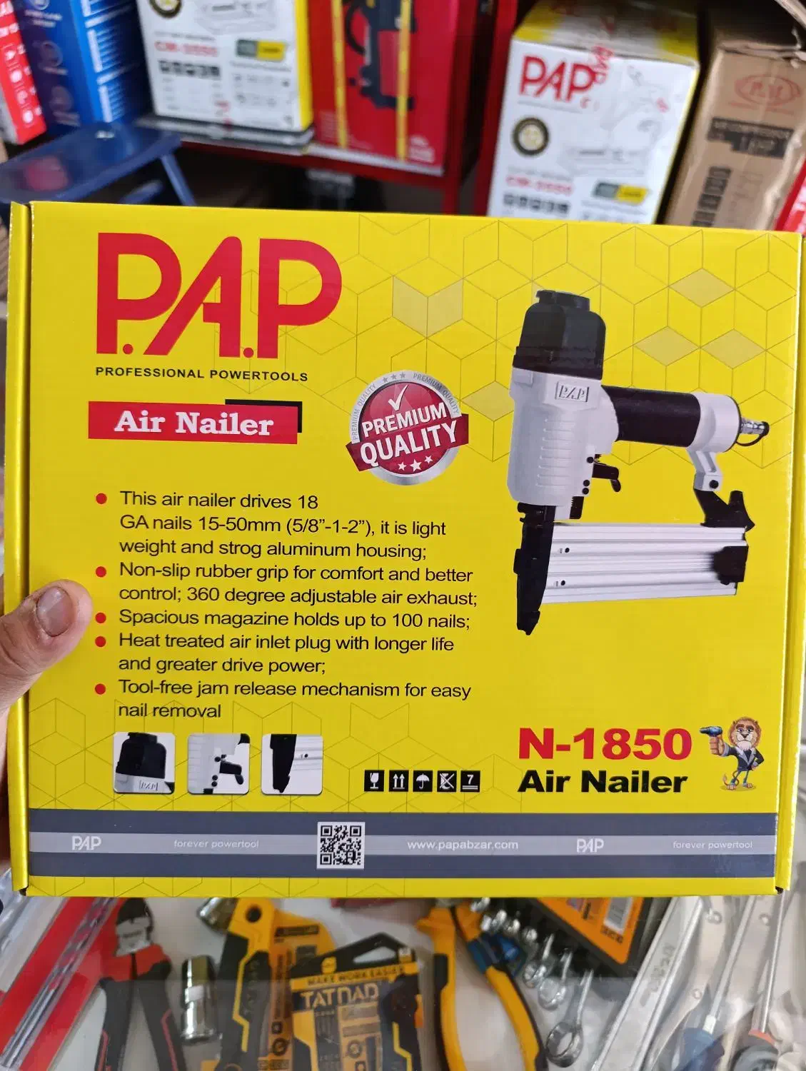 میخکوب بادی پی ای پی PAP اف 50گارانتی دار با لوازم|ابزارآلات|شیراز, شریف‌آباد|دیوار