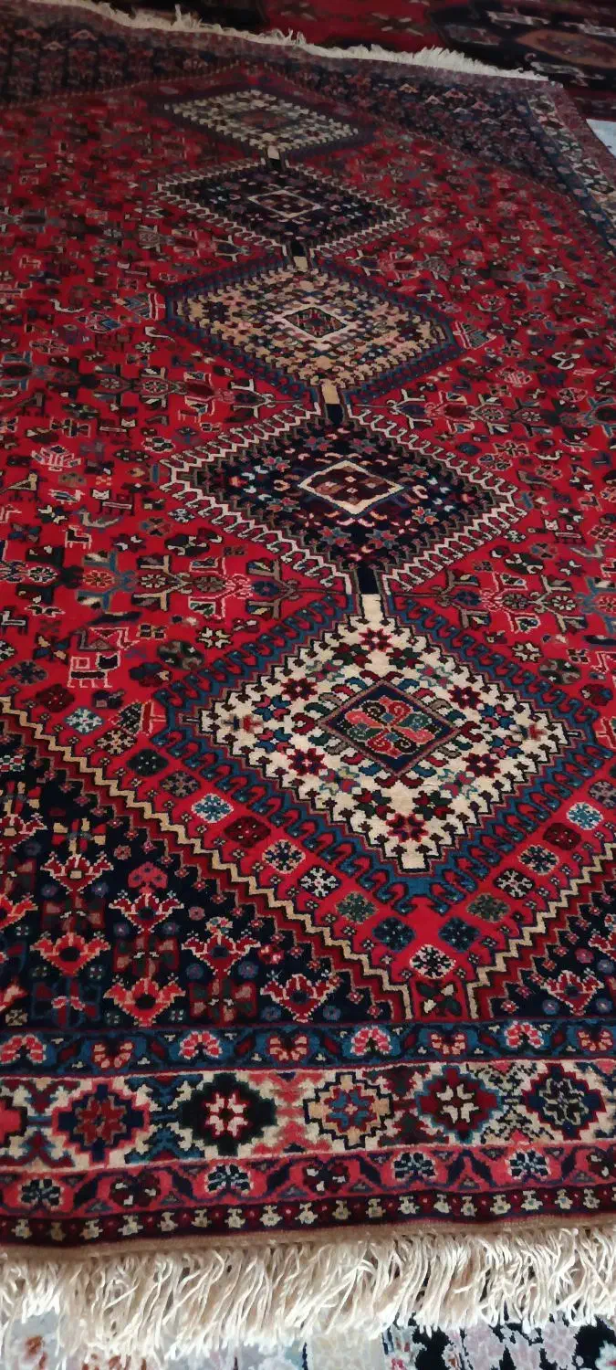 فروش دو تخته قالی دستباف قدیمی|فرش|سنندج, |دیوار