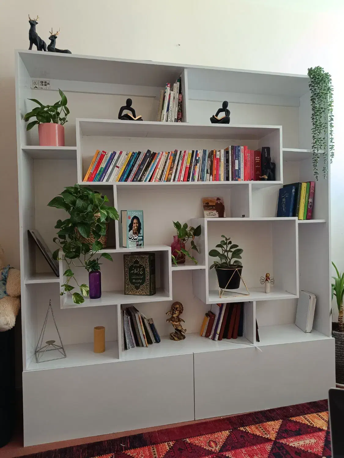 کتابخانه نو|کتابخانه، شلف، قفسههای دیواری|بیرجند, |دیوار