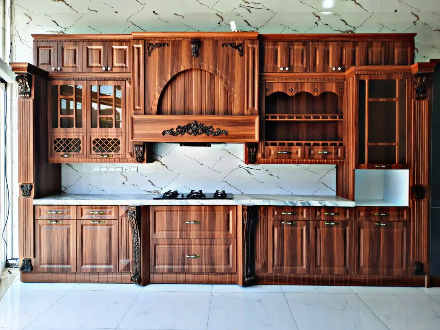 کابینت کمد دیواری درب اتاق خواب چوب ترمو|خدمات پیشه و مهارت|چهارباغ, |دیوار