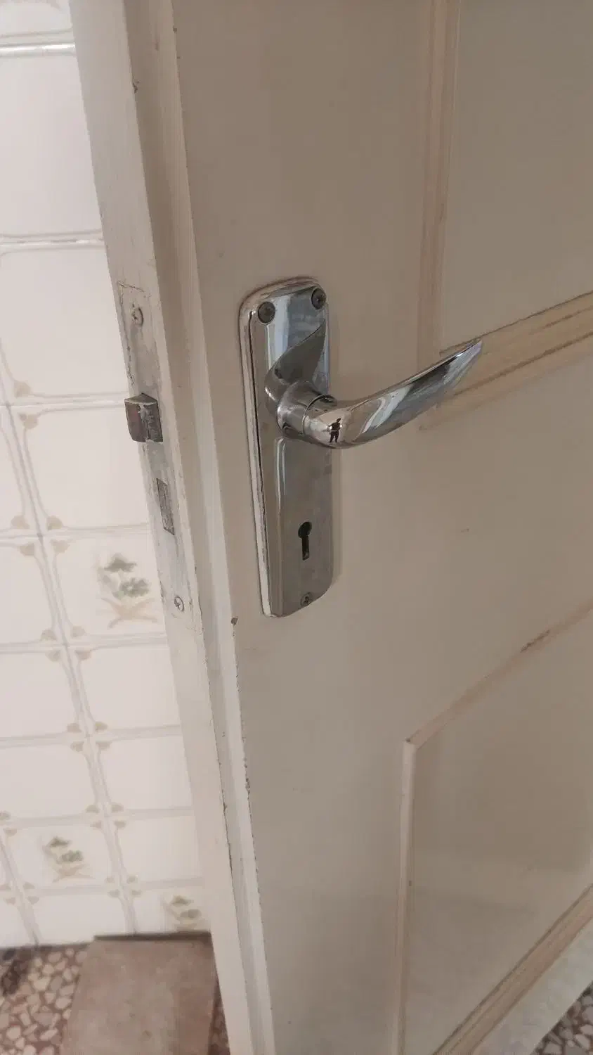 درب چوبی دولنگه با چارچوب فلزی|مصالح و تجهیزات ساختمان|اصفهان, عسگریه|دیوار