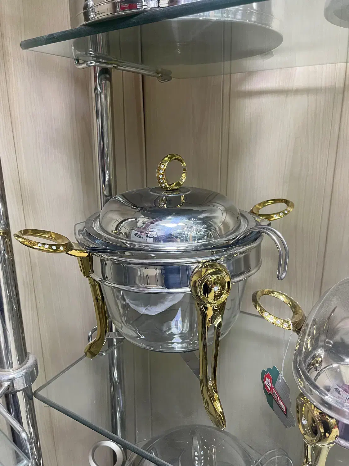 سوفله خوری استیل دسته طلایی رزلند|ظروف سرو و پذیرایی|تهران, کیانشهر|دیوار