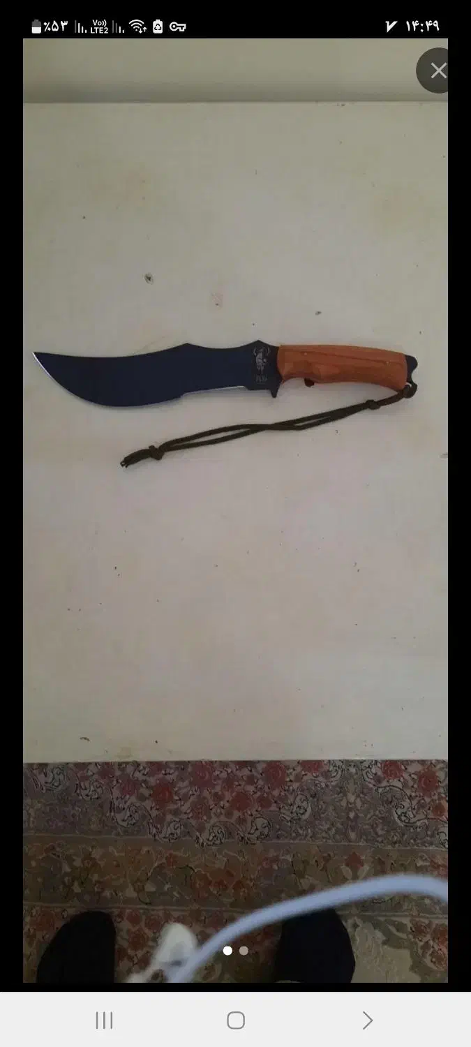 کارد شکاری و کمپین نو با جلد چرمی|کوهنوردی و کمپینگ|تهران, صادقیه|دیوار