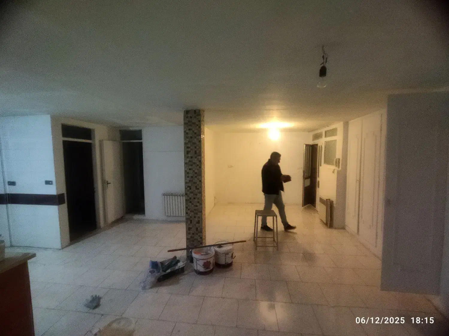 ۶۵متر ۱خواب طبقه همکف ( تخلیه، نقاشی شده )