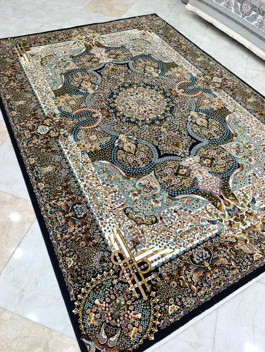 ۲تخته ۹متری سرمه ای ۷۰۰شانه زیبا|فرش|نظرآباد, رسالت|دیوار