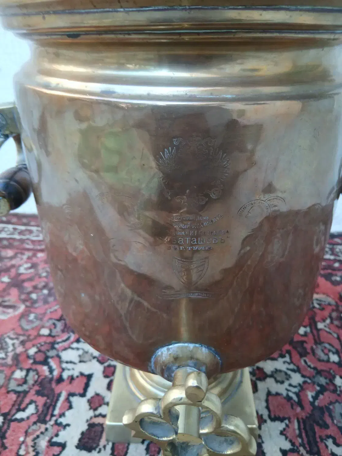 سماور ذغالی نیکولای روسی ۸لیتری|سماور، چایساز، قهوهساز|کبودرآهنگ, |دیوار