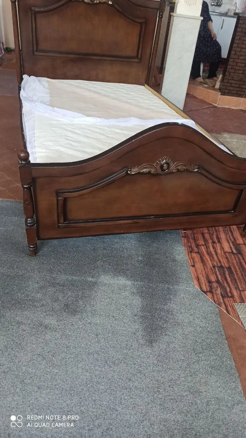 تختچونیدونفره|تخت و سرویس خواب|قم, نیروگاه|دیوار