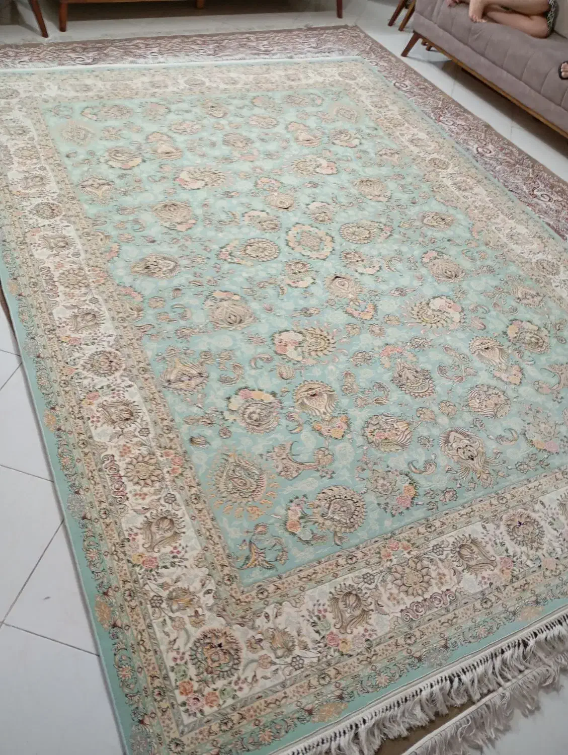 ۲ عدد یا۱ جفت فرش ۱۵۰۰ شانه مشهد اصل افشان ۹ متری|فرش|مشهد, شهرک لشکر (شهرک غرب)|دیوار