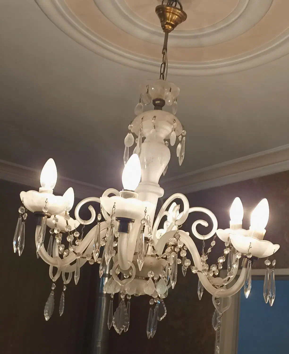 دو عدد لوستر شیش شاخه مدرن|لوستر و چراغ آویز|کرج, المهدی|دیوار