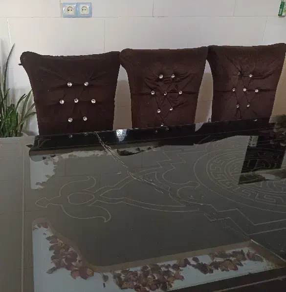 نهار خوری شش نفره|میز و صندلی غذاخوری|خرم‌آباد, |دیوار