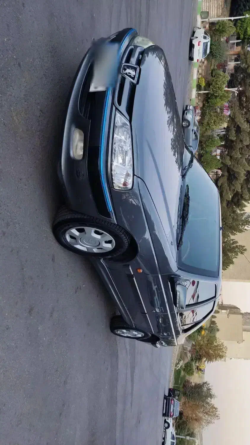 پژو پارس خاکستری مدل آخر  95 بی رنگ استثنایی|خودرو سواری و وانت|بومهن, |دیوار