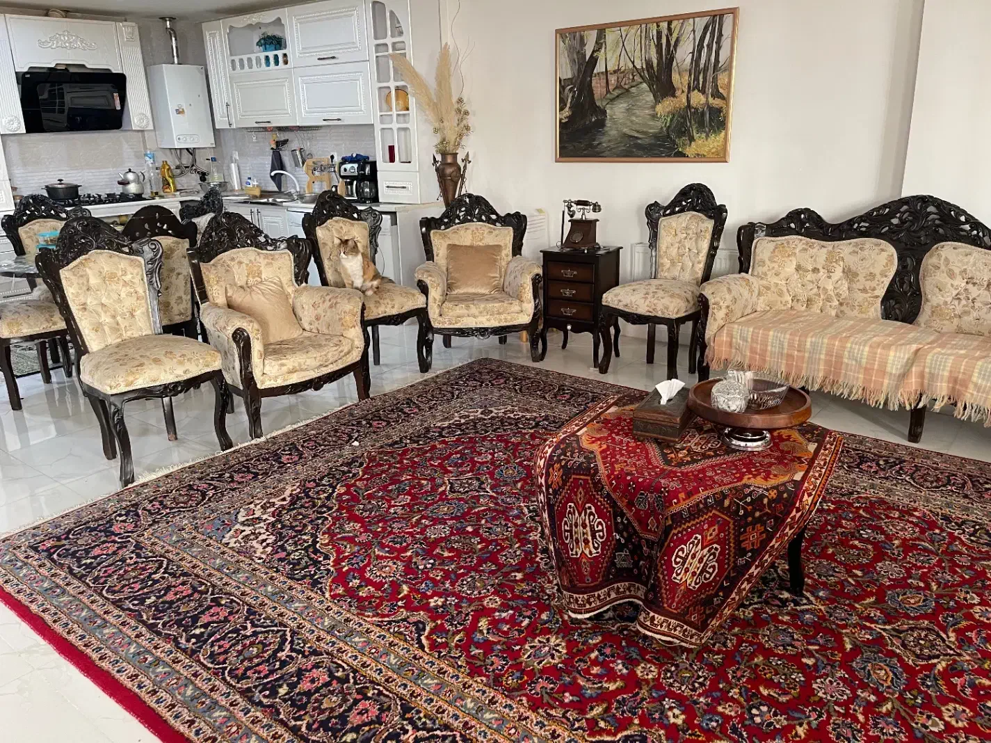 مبل استیل ۹ نفره بامیز ناهار خوری ۵ نفره|مبلمان خانگی و میز عسلی|شیراز, شهرک بهشتی|دیوار