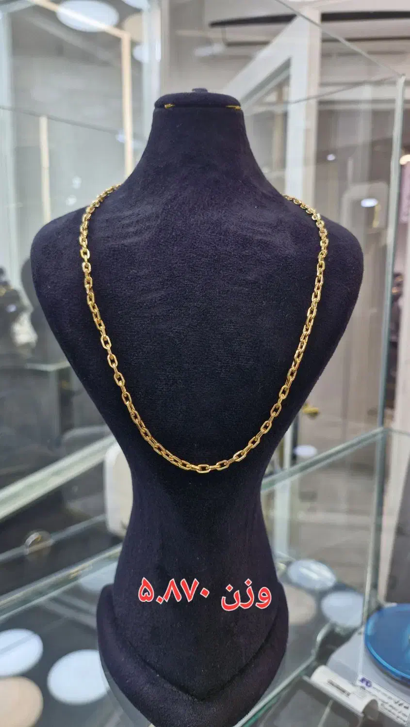 زنجیر مردانه ۱۰ درصد اجرت طلای ولی نژاد|جواهرات|ایلام, |دیوار