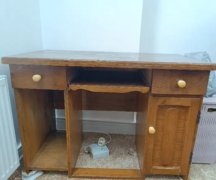 میز کامپیوتر بسیار محکم با چوب راش دارای۳کشو|میز تحریر و کامپیوتر|جویبار, |دیوار