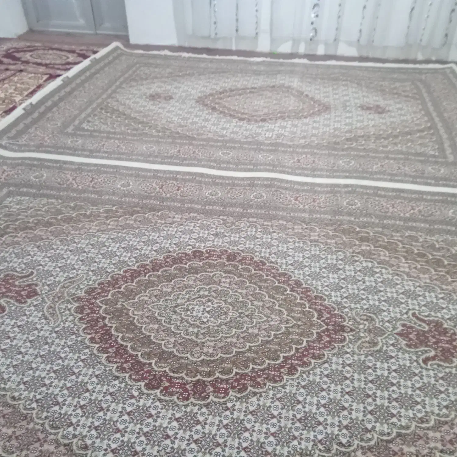 فرش دستباف جفت ۶متری|فرش|خوی, |دیوار