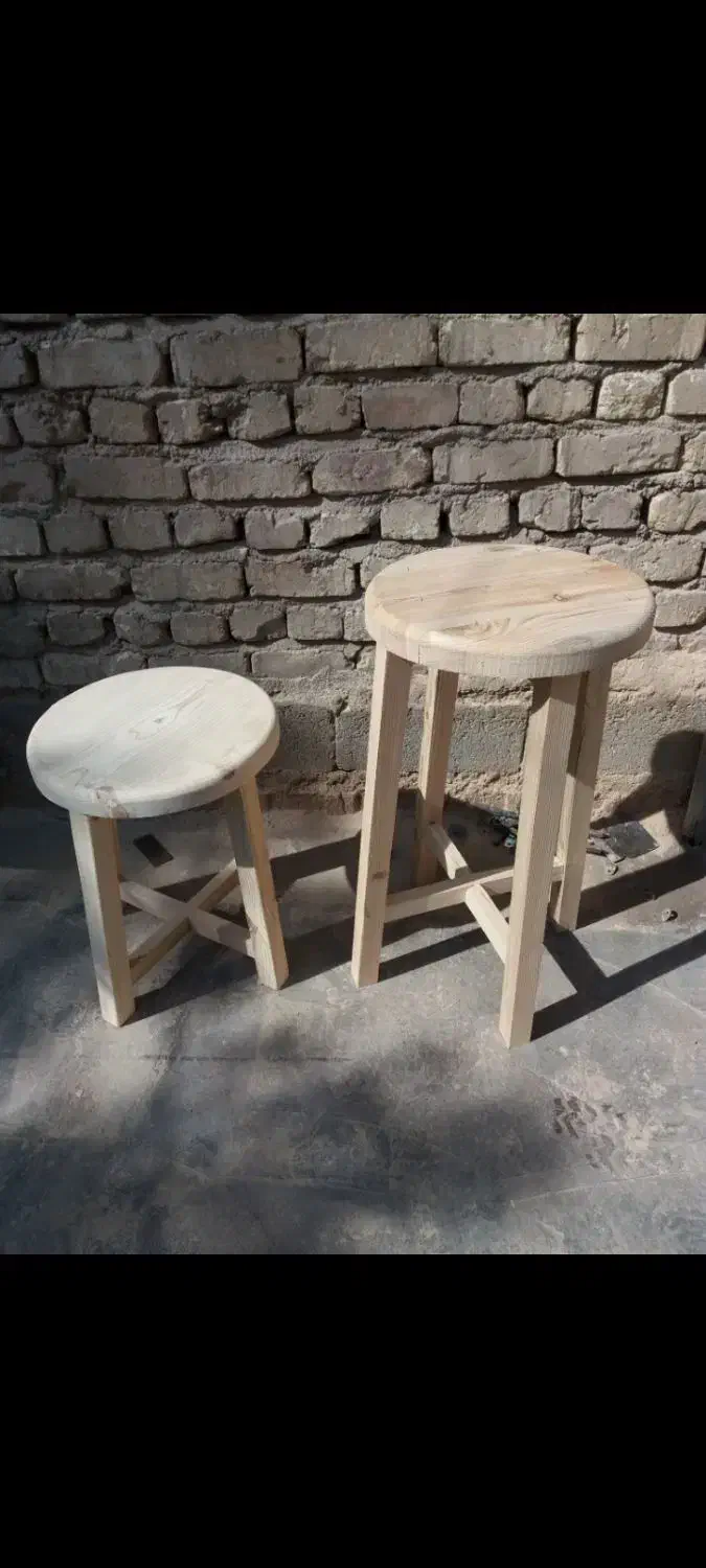 سه پایه و چهار پایه چوبی|صندلی و نیمکت|شیراز, فلکه گاز|دیوار