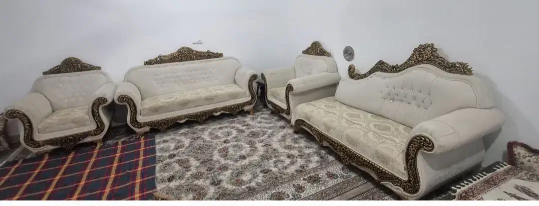 مبلمان ۸ نفره سلطنتی|مبلمان خانگی و میز عسلی|مهر, |دیوار