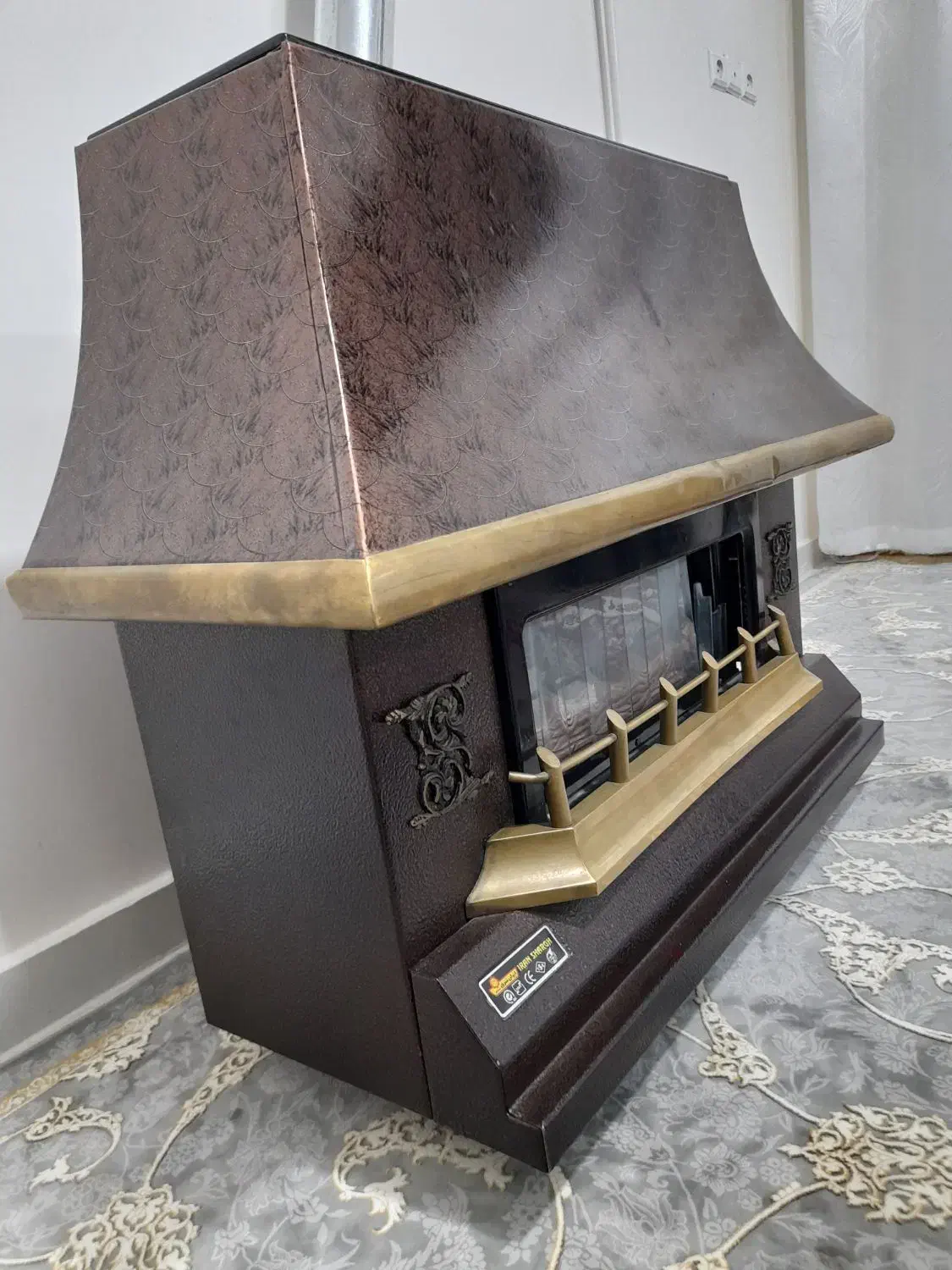 بخاری شومینه بسیارتمیز|بخاری، هیتر، شومینه|دورود, |دیوار