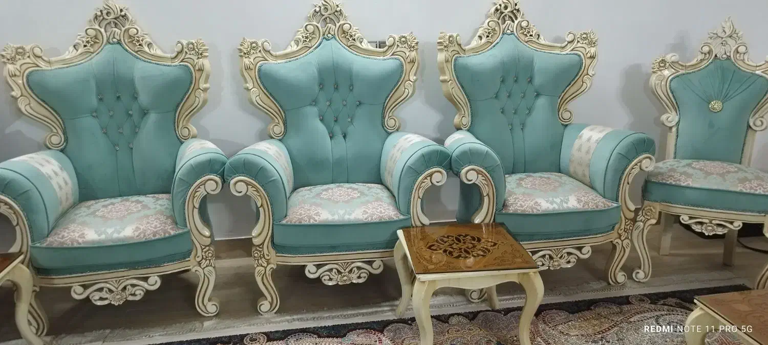 مبل ۹ نفره زیبا|مبلمان خانگی و میز عسلی|حبیب آباد, |دیوار