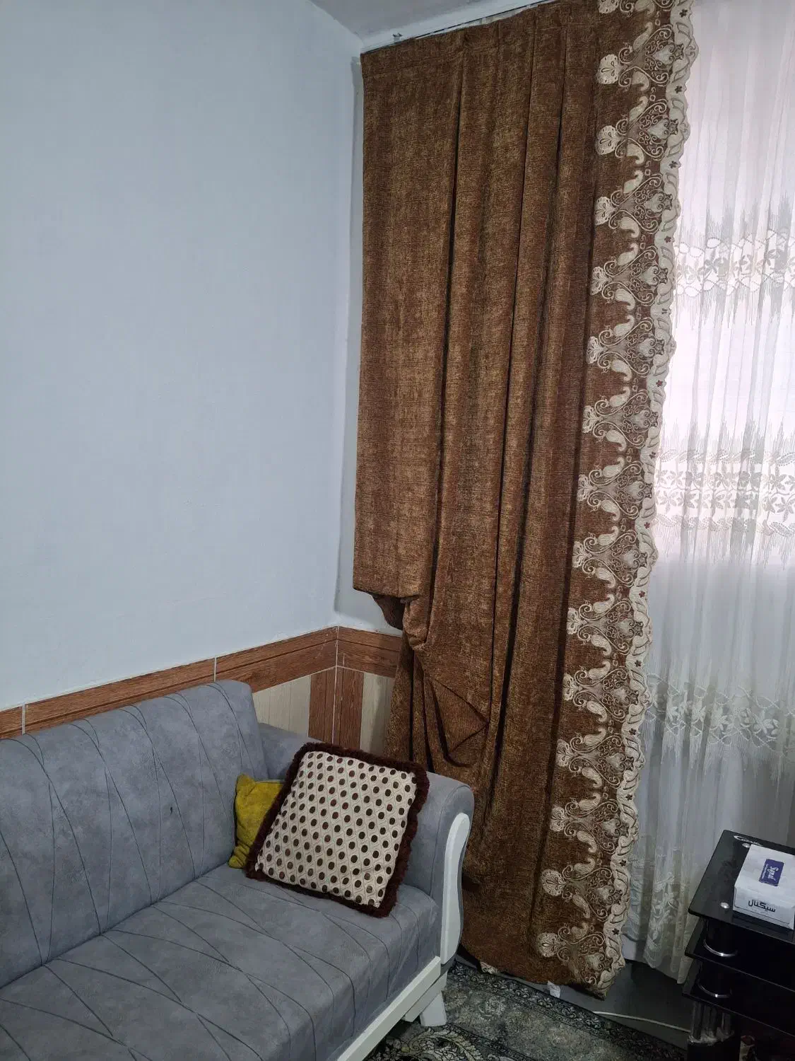 دستک پرده مخمل|پرده، رانر، رومیزی|تربت جام, شهرک آزادگان|دیوار