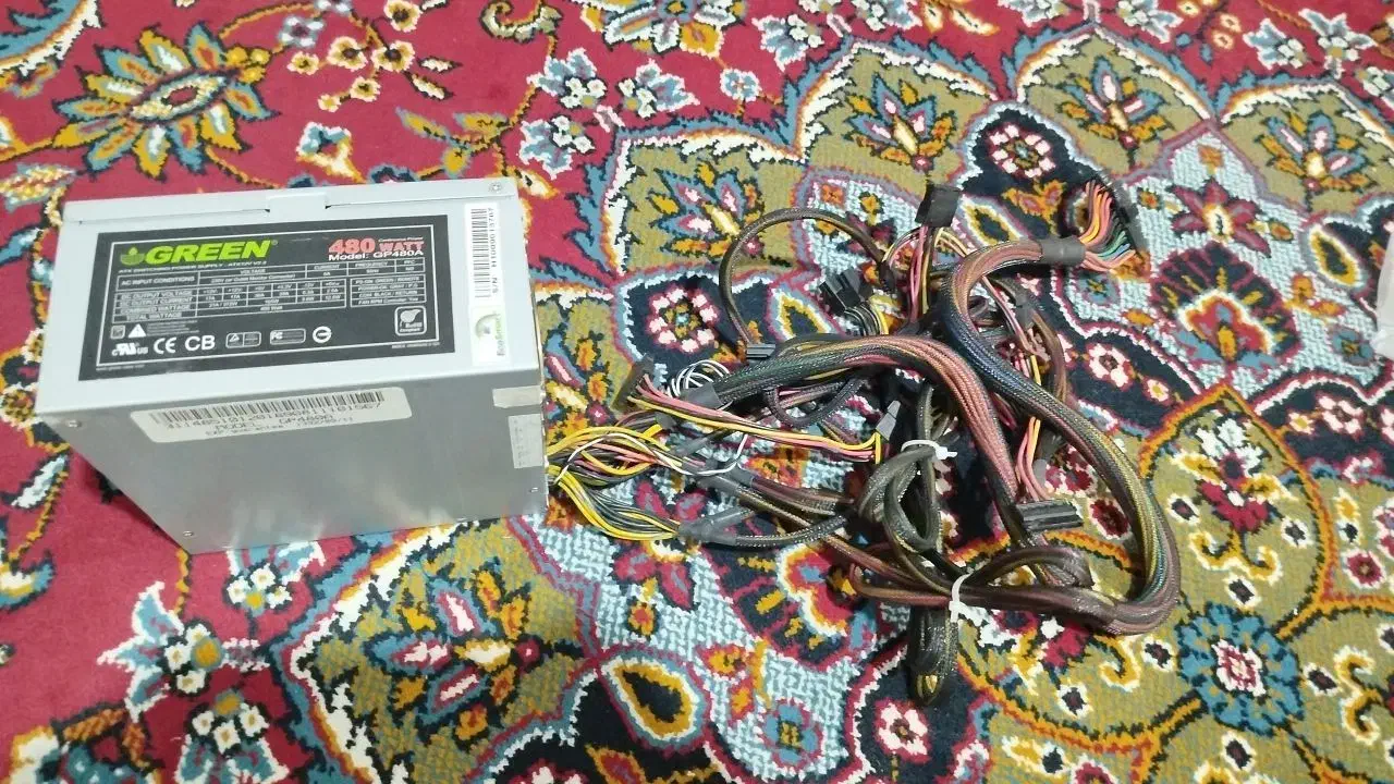 پاور 480w گرین|قطعات و لوازم جانبی رایانه|قدس, شهر‌قدس|دیوار