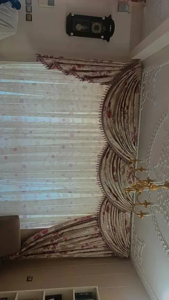 پرده پذیرایی در حد نو|پرده، رانر، رومیزی|شیراز, زرهی|دیوار