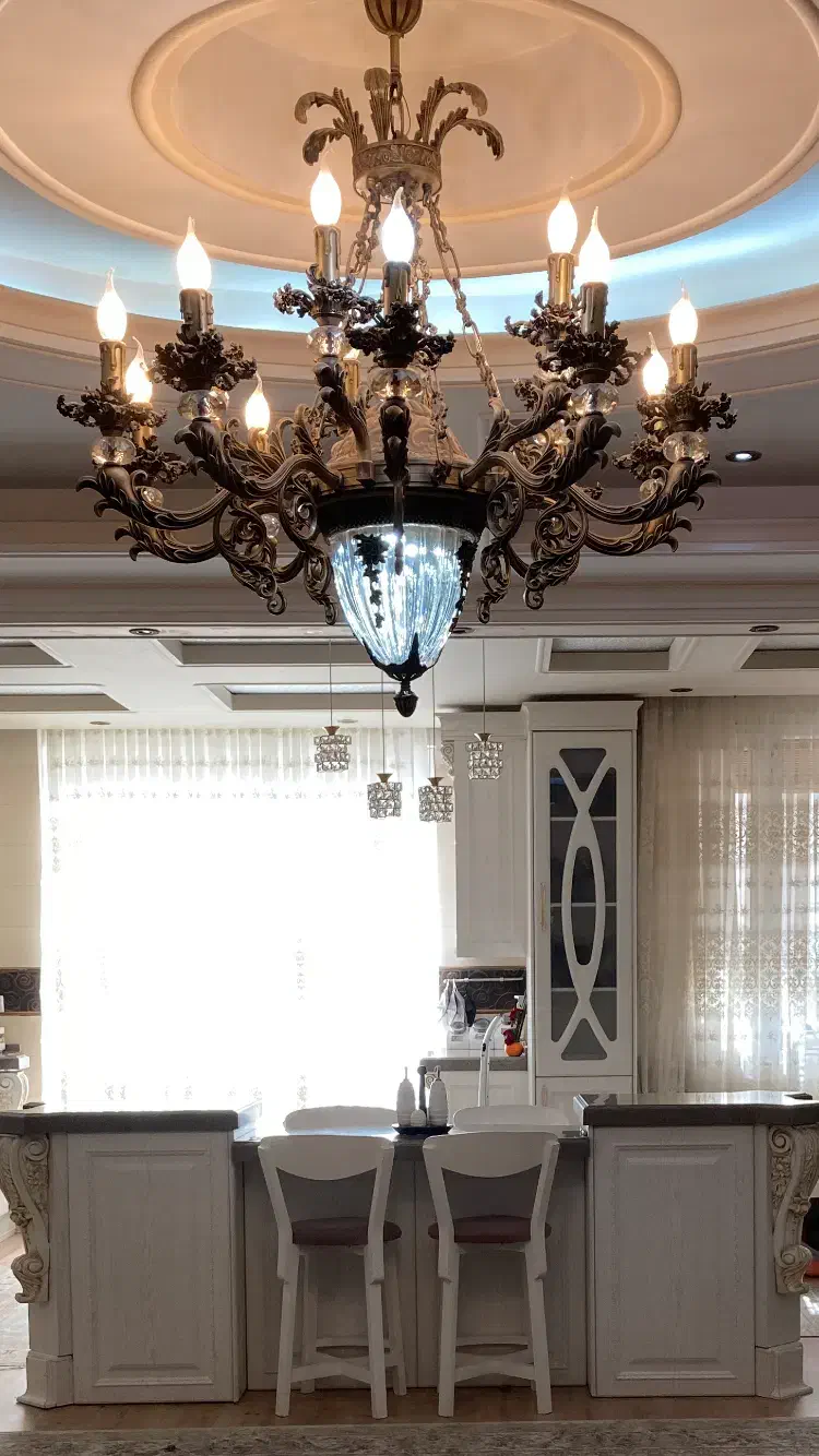 لوستر سلطنتی و دیوار کوب سفارشی|لوستر و چراغ آویز|تهران, ائمه اطهار|دیوار