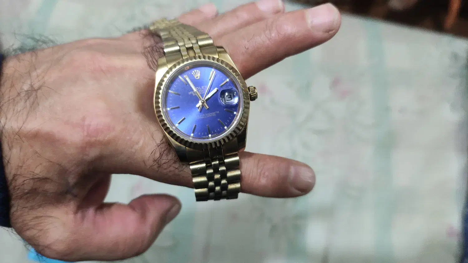 ساعت رولکس طلائی صفحه آبی|ساعت|رشت, پارک شهر|دیوار