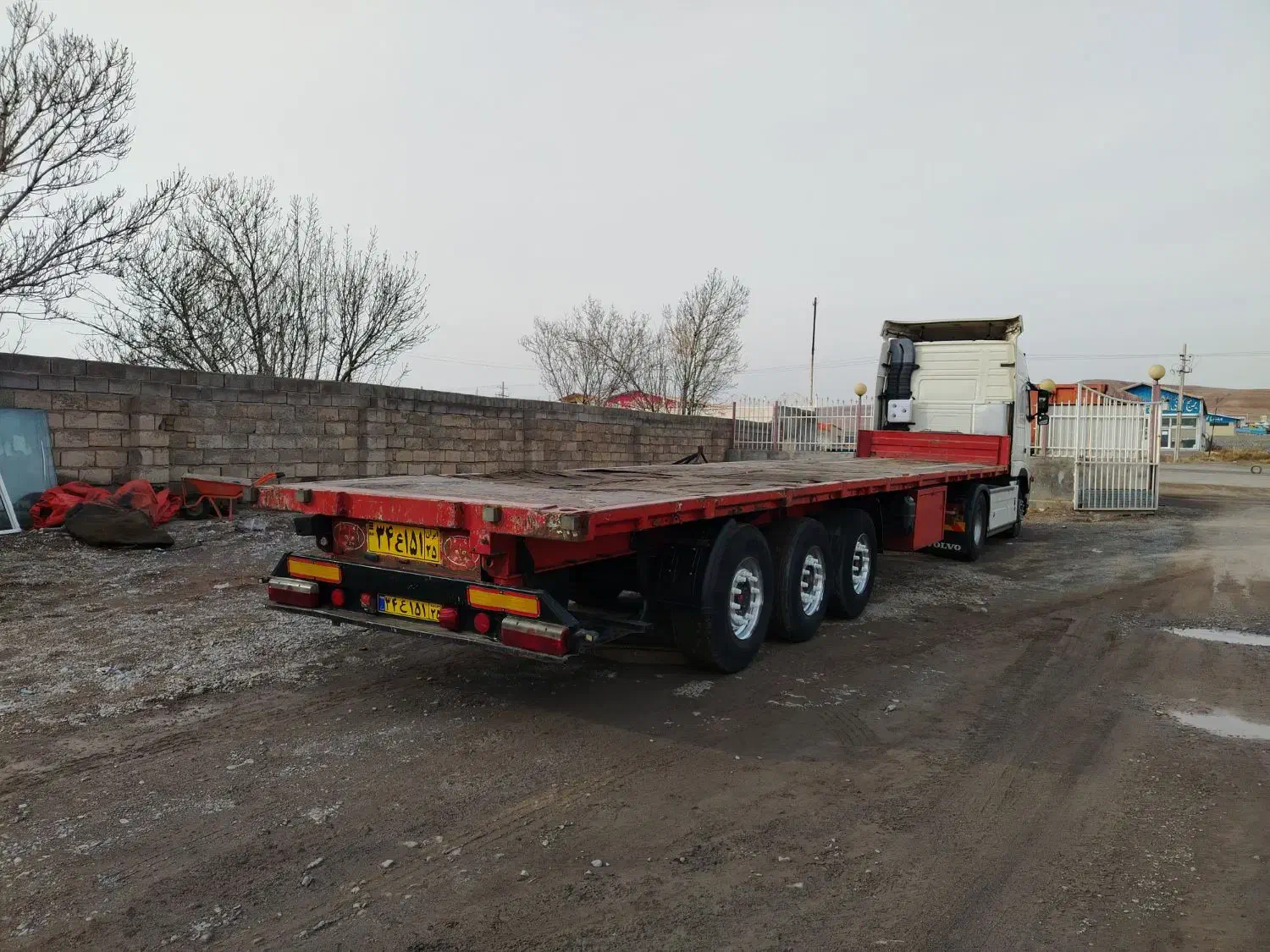 کفی سه محور|خودرو سنگین|میانه, |دیوار