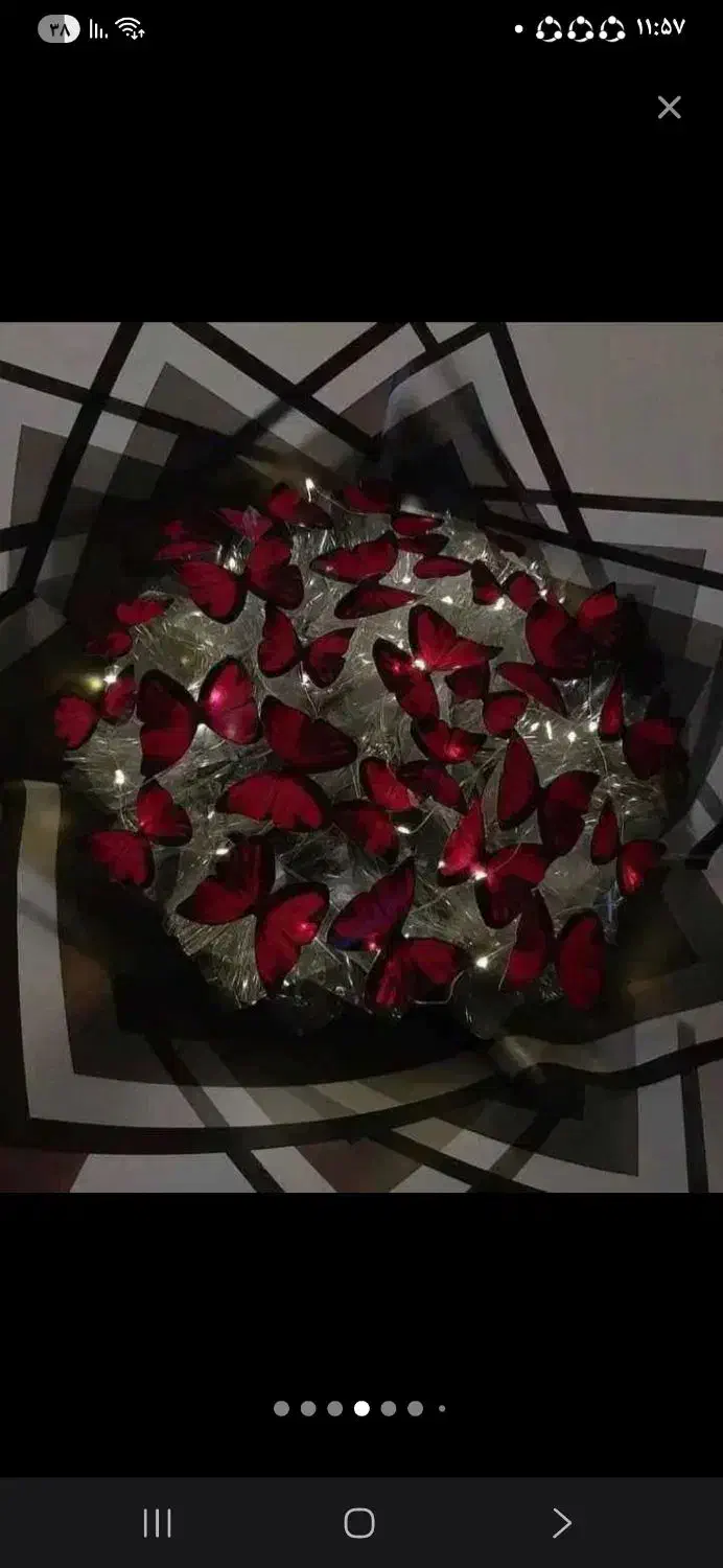 دست گل پروانه پرطرفدار خوشکل|گل مصنوعی|دورود, |دیوار