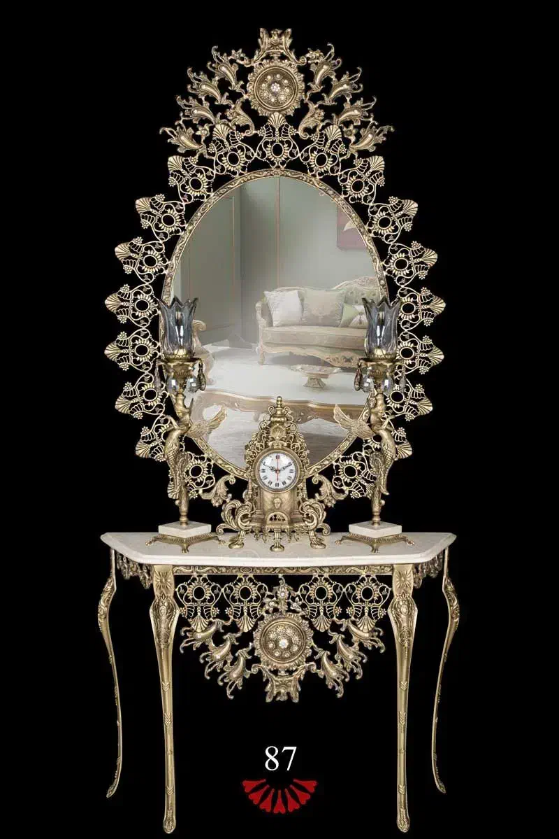 اینه وشمعدان کاملا نو|آینه|نیریز, |دیوار